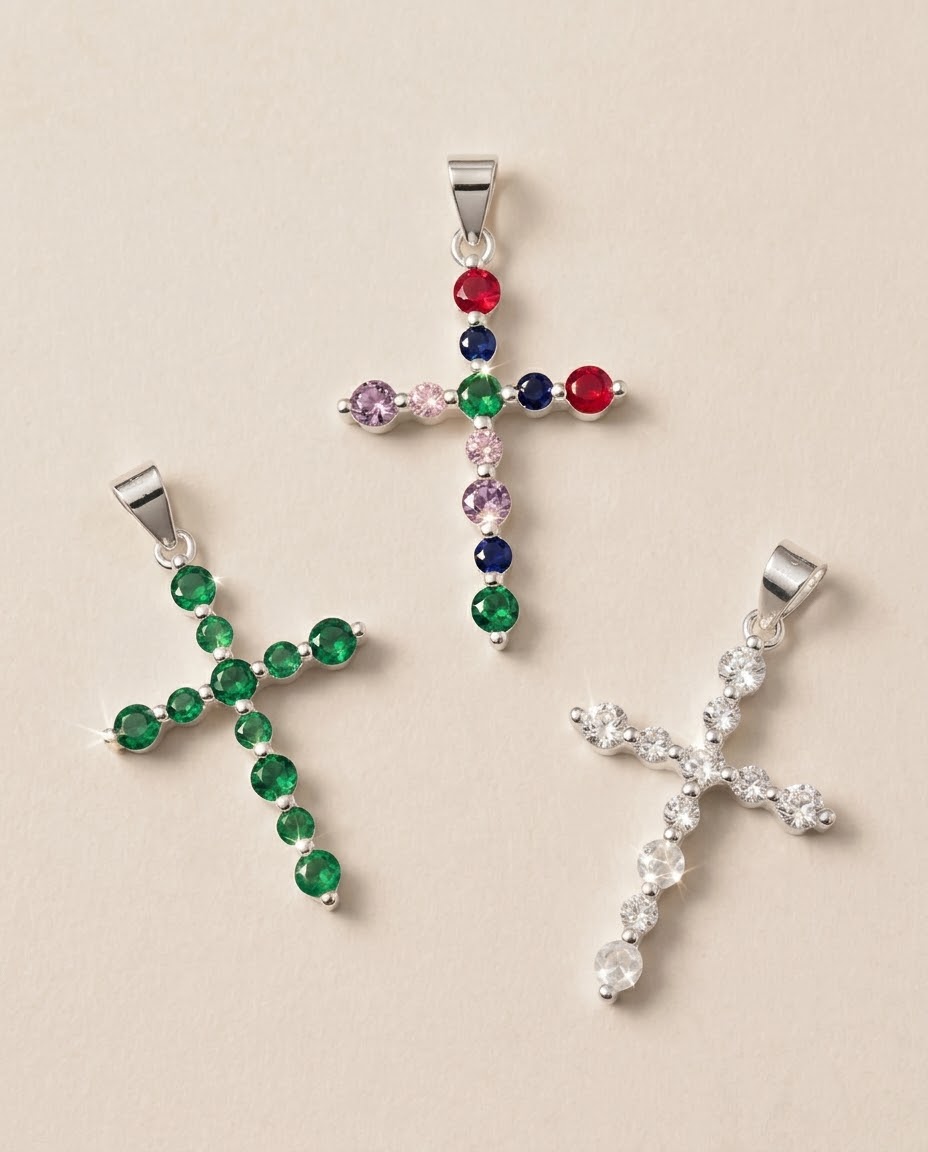 Dije Cruz Lumina en plata 925 — MARDAN JOYAS